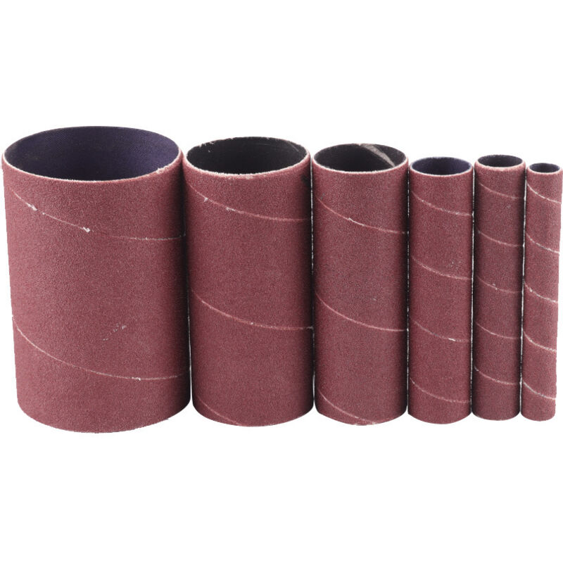 Set Mit 6 Schleifmanschetten, 115 Mm, Körnung 120 (12/20/25/38/55/80 Mm)