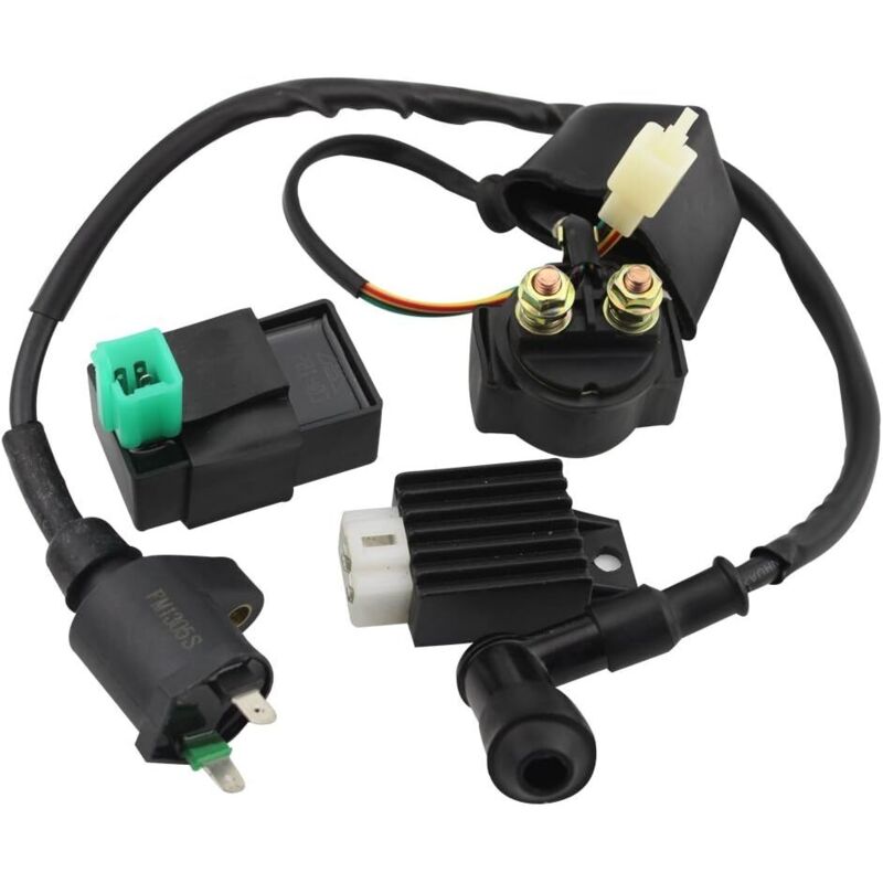 Cdi-zündbox, Zündspule, Spannungsregler, Starterrelais-solenoid Als Ersatzteil Für Atv, Dirt Bike, Pit Bike Und Go-kart Mit 50cc, 70cc, 90cc, 110cc, 125cc, 150cc.