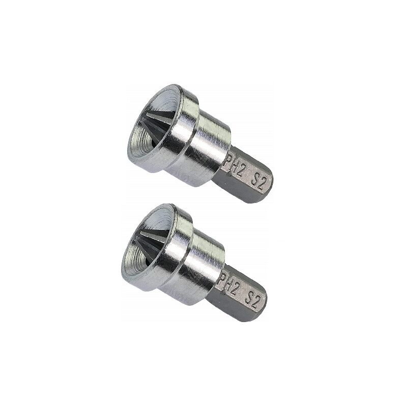 2er-set Ph2x25mm Schraubendreherbits – Gehärteter S2-stahl Für Gipskartonplatten – Präzises Eindrehen Von Phillips-kreuzschlitzschrauben