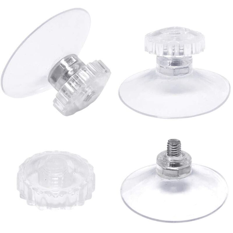 3er-pack Transparente Saugnäpfe Ø 45 Mm – Tragkraft Bis Zu 2 Kg – Für Glatte, Nicht Poröse Oberflächen – Einfache Installation