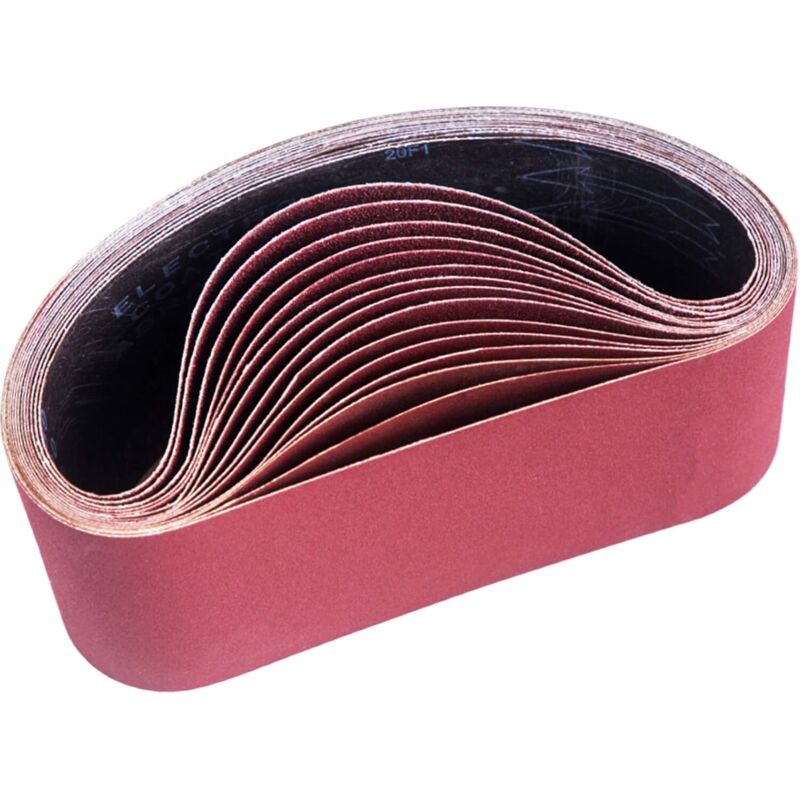15er-pack Schleifbänder 100 X 610 Mm, Körnungs-assortiment 80/120/150/240/400, Aluminiumoxid Für Holz- Und Metallschliff