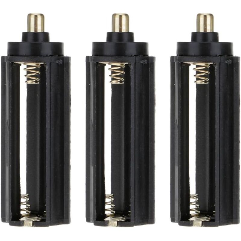 3 Stück 1,5 V Aaa Zylindrischer Batteriehalter 18650 Adapterkonverter Für Taschenlampe