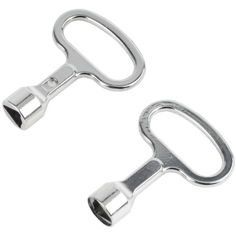 4 Dreieckige Metallschlüssel, Gasschlüssel Für Zähler, Wasserhahnschlüssel, Entlüftungsschlüssel Für Heizkörper, 53,6 Mm