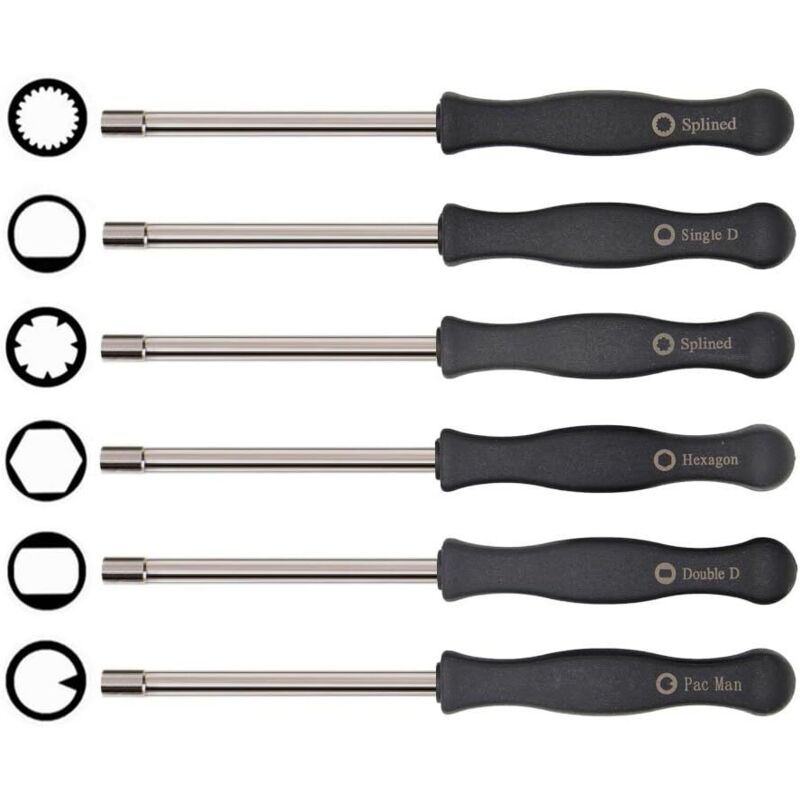 Schraubendreher-set Für Vergaser, 6-teiliges Einstellwerkzeug Kompatibel Mit Husqvarna 125 135 136 137 141 141 235 235e 236 236e 240 240e 435 435e 440e Von Mcculloch Partner Kettensägen Poulan