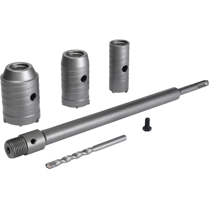 Kernbohrer-set, Ø30mm, 40mm, 50mm, Betonbohrer 350mm Sds Plus Verlängerungsstange, Hartmetallspitze, Kernbohrer Für Ziegel, Stein, Beton, Zement