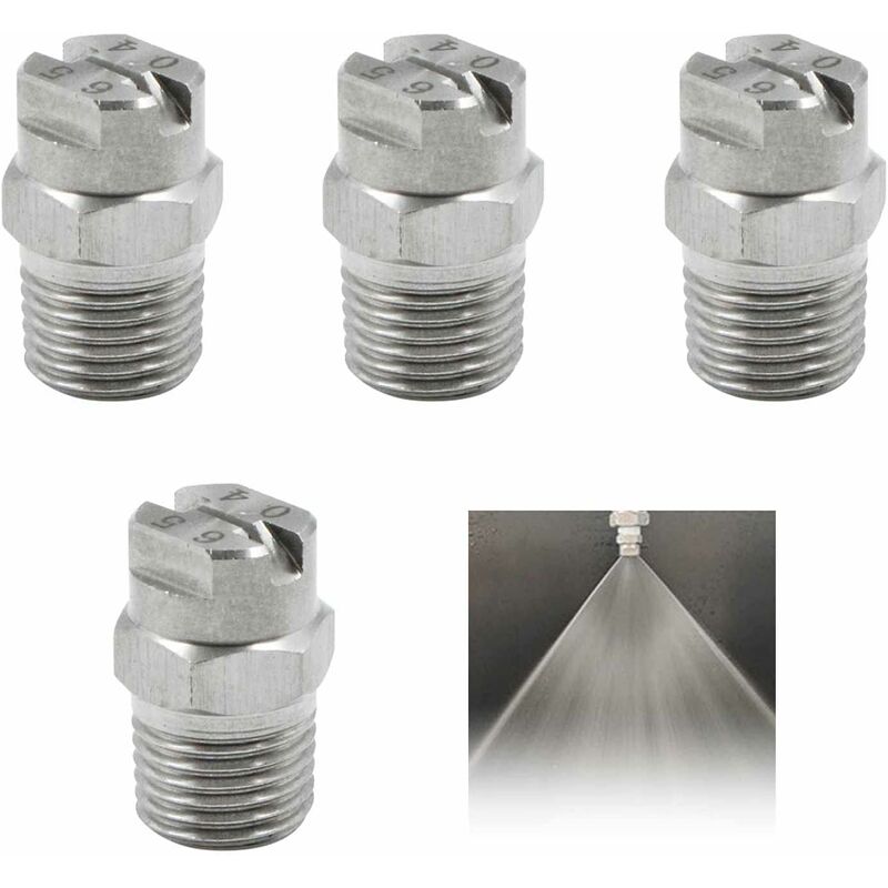 Hochdruck-edelstahl-sprühdüsen - Für Flächenreiniger 65-grad-waschdüse, Öffnung 1,3 Mm, 1/4'' Gewindeanschluss