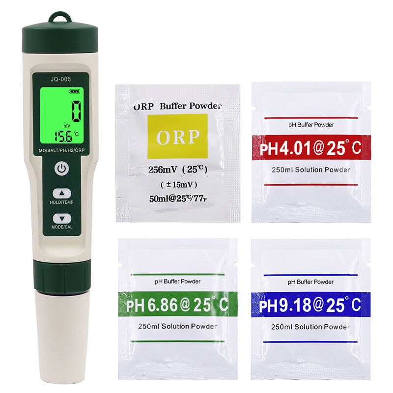 Elektronischer Ph-tester, 10-in-1 Pool-wassertester Mit Hintergrundbeleuchtung, Ph/tds/s.g/ec/orp/h2/salzgehalt/temperatur/nährstofflösungsfruchtbarkeit/㏁ Widerstandsfähigkeit Mit Atc, Hochpräzises Ph