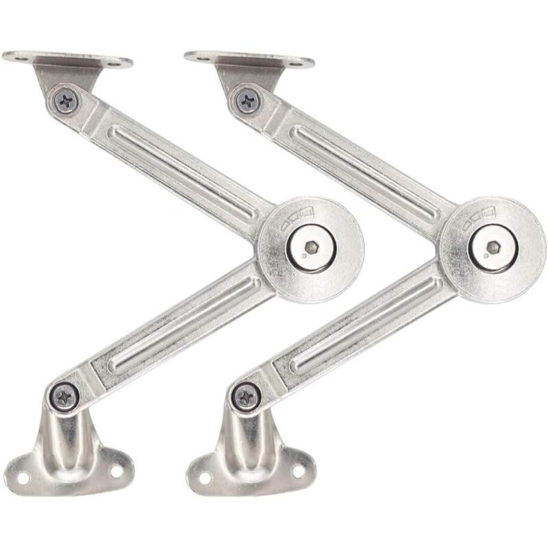 2er-pack Dämpfungsbeschläge Für Klappdeckel – Zinklegierung – Maximale Traglast 18 Kg – Öffnungswinkel 75°/90°/110°