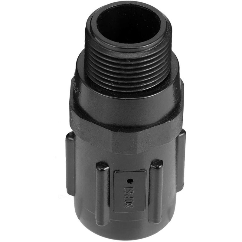 Druckminderer 30 Psi 3/4 Zoll – Tropfbewässerungsventil – Kompatibel Mit Bewässerungssystemen – Farbe Schwarz