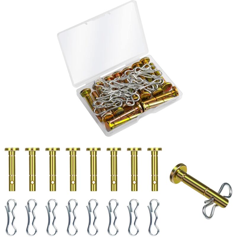 Set Aus 20 Scherbolzen Und Schlitzhaken Für Schneefräsen, 20 Stück 738-04124 Und 20 Stück 714-04040 Ersatz-scherbolzen Für Schneefräsen Von Mtd Cub Cadet Troy-bilt