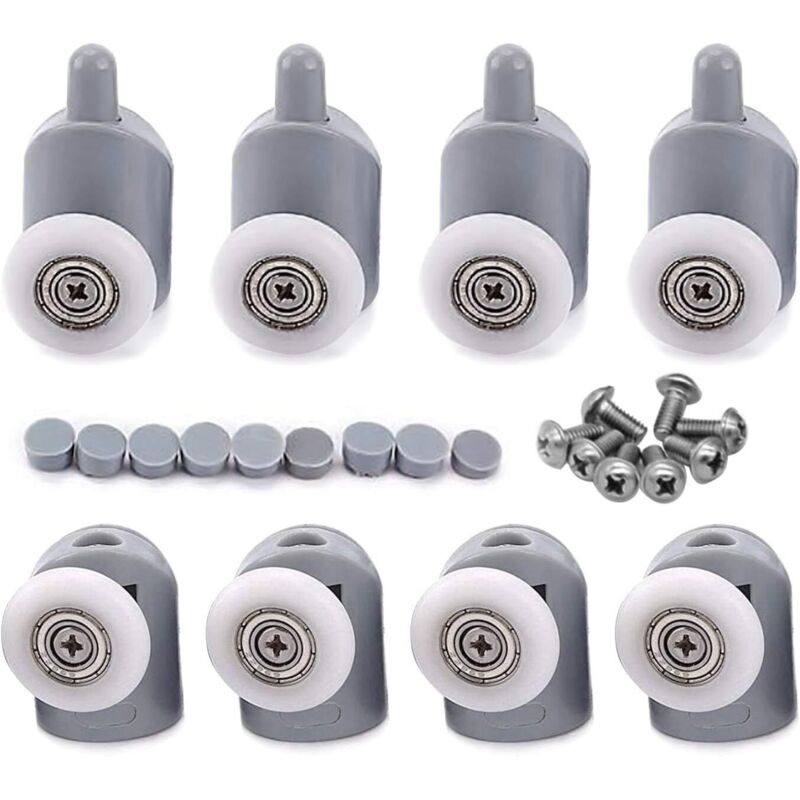 Verstellbare Doppelrollen Für Duschtür, 25 Mm