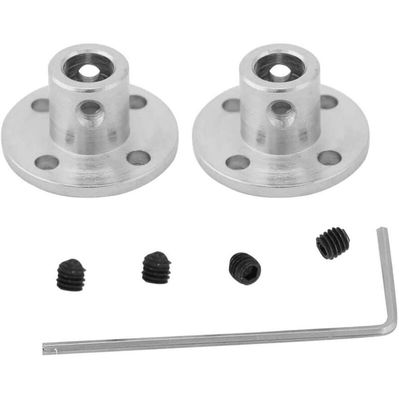 Flanschkupplung - 2 Stück Starre Flanschkupplung M3 Motorwellenkupplung Id 6mm Od 10mm