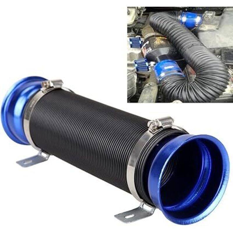 Universelles 76-mm-rohr Für Den Lufteinlass Des Motors - Blau Und Schwarz