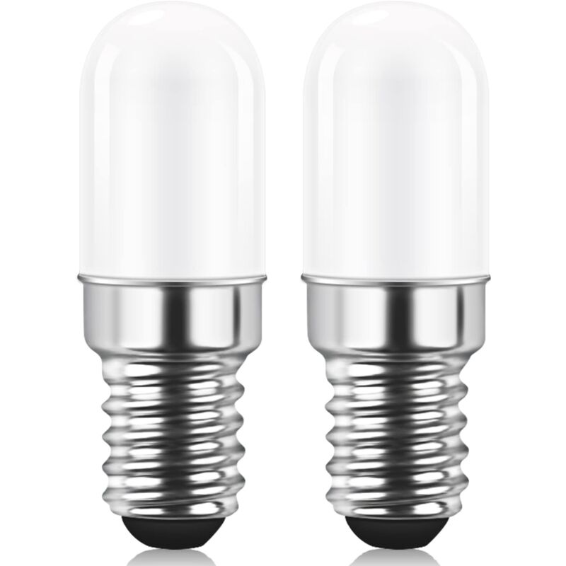Led-glühbirne E14 Für Kühlschrank, 2w Entspricht 15w, Warmweiß 3000k, Kühlschranklampe, Salzlampenbirne, Nähmaschinenlampe, Nicht Dimmbar, 2er-pack