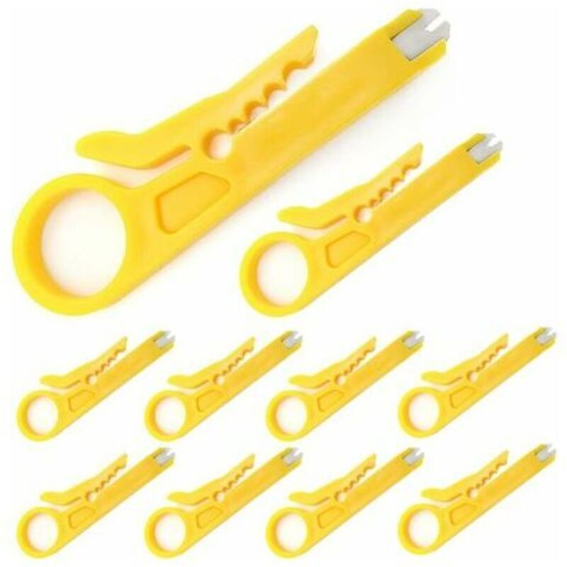 10 Stück Mini-abisolierzange/netzwerkkabel-krimpzange/netzwerkdraht-abisolierer/schneidezange Für Rj45 Cat5/6 Netzwerkkabel, Datentelefonkabel, Utp-computerkabel