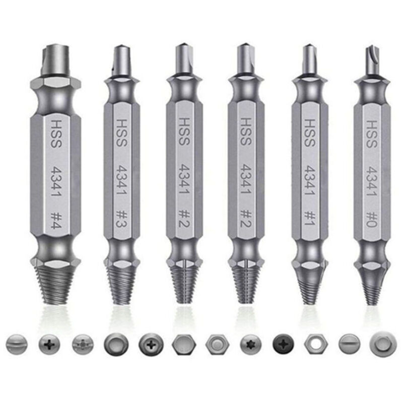 Bolzenauszieherset, Hss-schraubenauszieherset 51 Mm / 2,01 Zoll, Schraubenauszieher Für Abgerissene Schrauben Mit Unübertroffener Schärfe Für Schrauben Mit Abgerissenem Kopf, Muttern Und Bolzen
