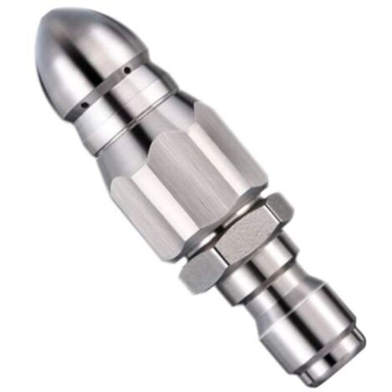 Hochdruck-reinigungsdüse Aus Edelstahl Zum Entstopfen Von Rohrleitungen, Für Hochdruckreiniger, Rückstrahldüse/raketendüse (für 1/4"-schlauch)