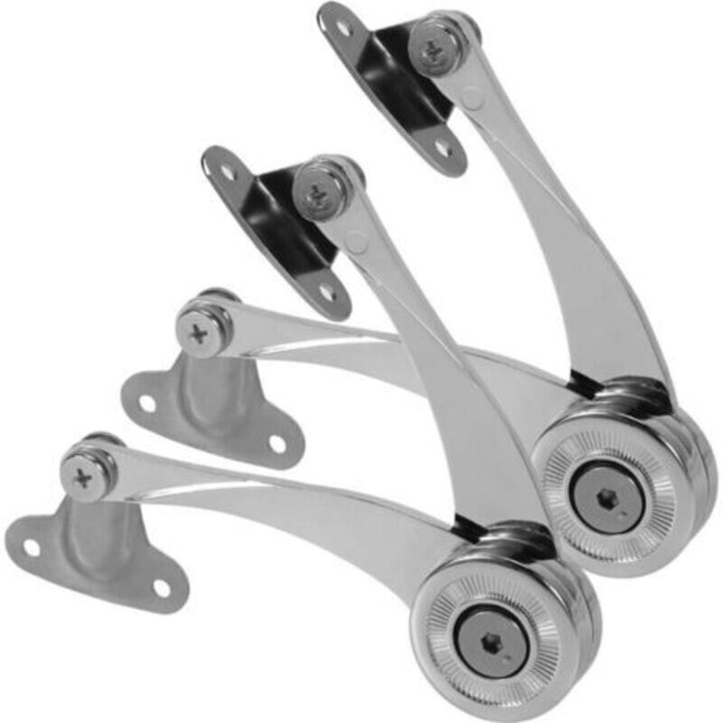 (2er-pack) Klappscharnier, Schranktürscharniere, Deckelstützscharnier Mit Dämpfer, Puffer Und Soft-close-kit