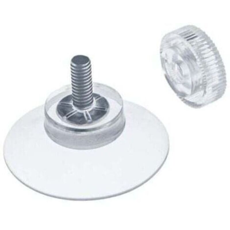 20 X Saugnäpfe Ø 30 Mm Mit M4x10mm-gewinde Mit Rändelmuttern Transparent