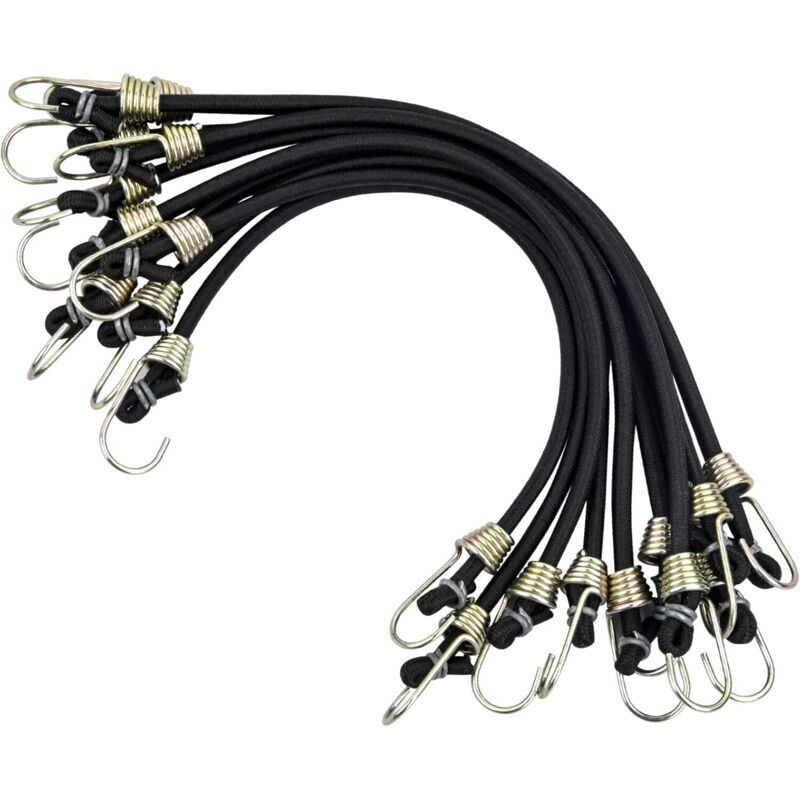 10 Stück Robuste Gummispanner, Kurze Spanngurte Mit Haken, 12,12 Zoll
