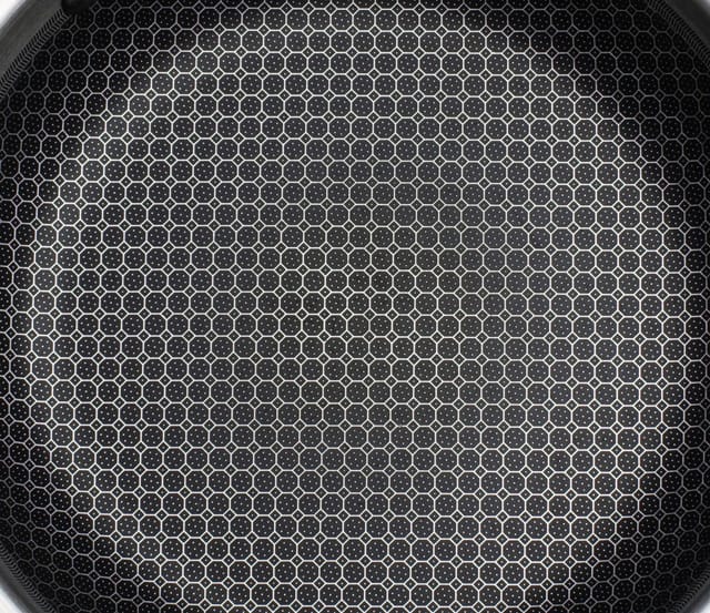 GSW Servierpfanne Inoxxa Black Ø 28 cm, Edelstahl, Dreischicht-Material mit Antihaft-Versiegelung,Wabenstruktur,Induktion