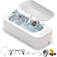 Ultraschallreiniger 47000 Hz, Ultraschallreiniger Für Die Reinigung Von Brillen, Zahnprothesen, Schmuck, Ringen, Münzen Und Halsketten