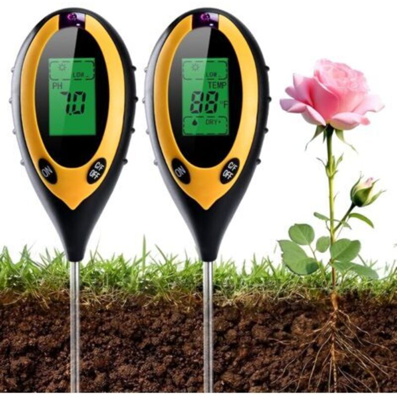 Digitales Ph-messgerät Für Boden, Ph/wasser/sonnenlicht/thermometer Für Innen- Und Außenpflanzen
