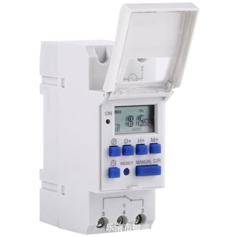 Lcd Programmierbarer Wochenzeitschalter, Digitaler Timer, Elektrischer Schaltuhr 15a (220v)