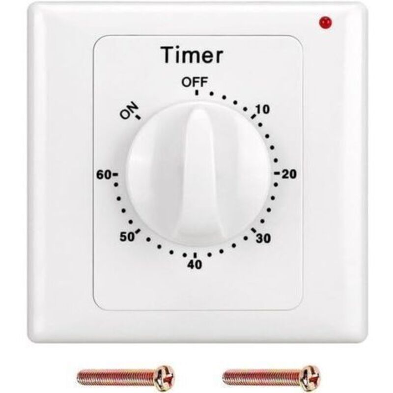 60-minuten-countdown-timer Ac 220 V Schalterknopf Elektronisch-mechanischer Countdown-timer Steckdosen-timer