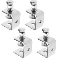 4er-set C-zwingen Aus Edelstahl 304 Mit C-halterung – Tiger – Holzbearbeitungsklemme Für Tischler 0–25 Mm