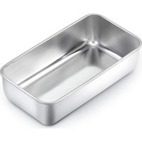 Edelstahl-brotform, Rechteckige Kuchenform, 22x14.5x6.5 Cm, Rechteckige Form Für Brot/kuchen/toast, Gesund, Leicht Zu Reinigen Und Spülmaschinenfest