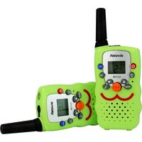 Walkie-talkie Für Kinder, 8 Kanäle Mit Handschlaufe Und Taschenlampe, Vox-funktion, Große Reichweite, Ideales Geschenk Zum Lachen Für Geburtstage, Familienspiele Und Outdoor-jagd (1 Paar, Grün)