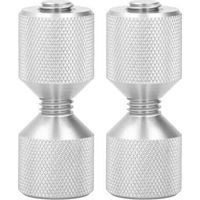 Satz Von 2 Ausrichtungsstiften Aus Eloxiertem Aluminium Für Flansche, 1-1/8 Zoll, Mit Doppelbohrung, Für Flansche Von 0,5 Bis 14 Zoll, 150 Lb, Silber