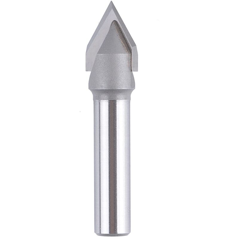 V-nutenfräser Mit 60 Grad - Schneiddurchmesser: 12 Mm - Schaft: 8 Mm - Cnc-fräser - Fräser Mit Schaft Für Maserungen, Anschrägungen Und V-nuten.