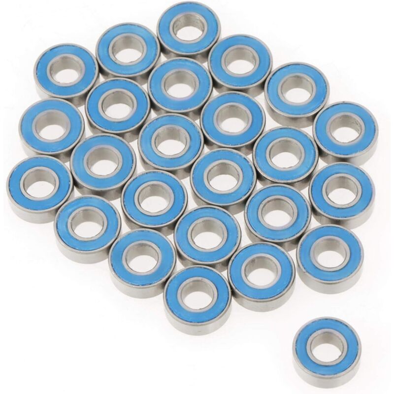 Kugellager - 25 Stück/set Mr115-2rs Kugellager Mit Gummi- Und Metallabdichtung, Blau, 5 X 11 X 4 Mm