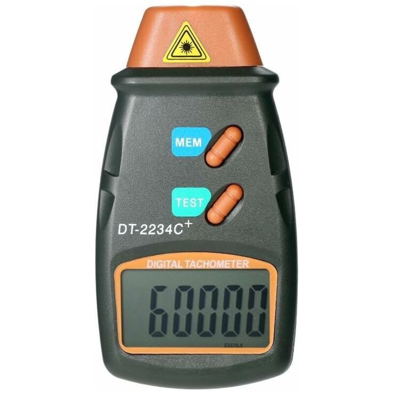 Tachymètre Numérique De Poche De Laser Tachymètre Sans Contact Gamme 2.5rpm-99.999rpm Affichage À Cristaux Liquides Avec 3pcs Bande