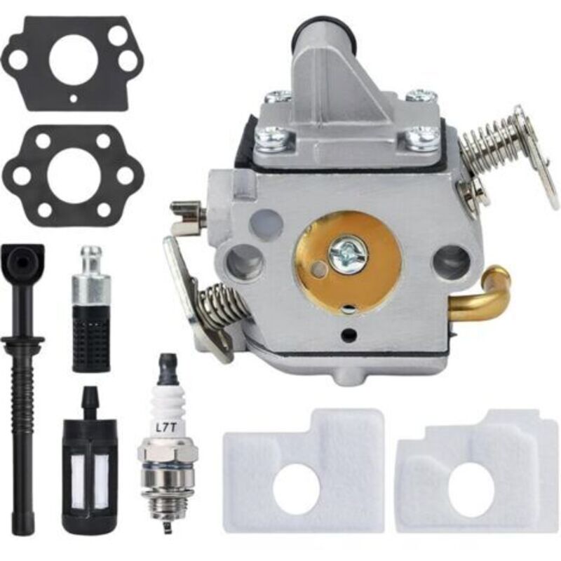 Vergaser Für Stihl Ms170 Ms180 017 018 Kettensäge, Komplettes Zubehör-kit Mit Zündkerze Und Luftfilter, Wartungsset, Ersetzt Zama C1q-s57 Und 1130-120-0603