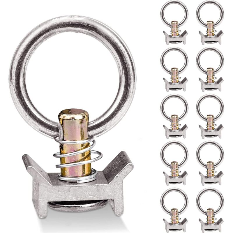 10 Stück Air-rail-zurrpunkte, Verankerungspunkte Mit Ring, Beschläge Mit Ring, 1000 Kg Für Luftfahrt-zurrschiene