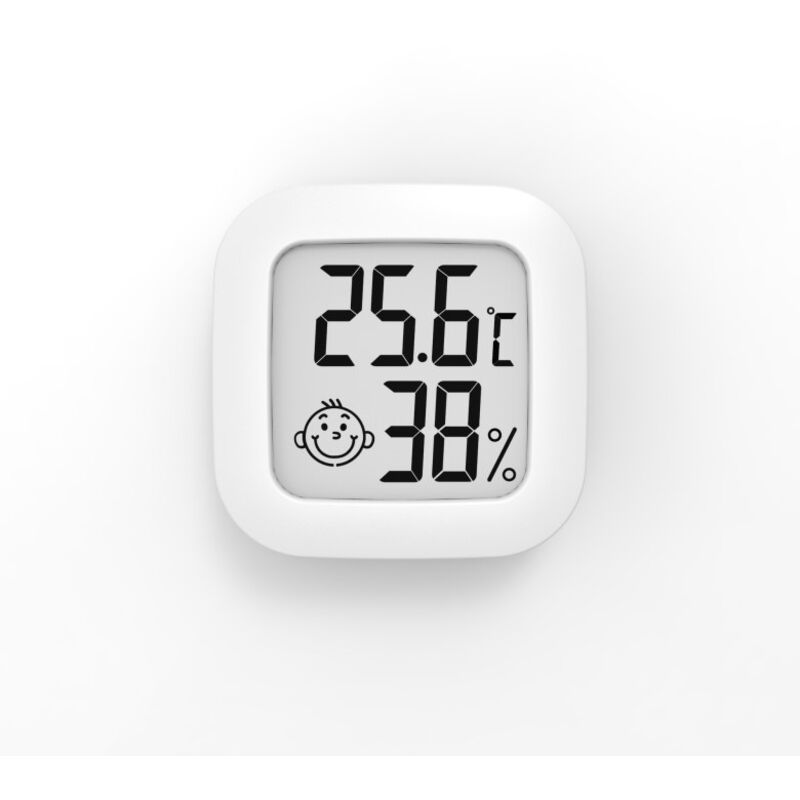 Digitales Weißes Thermometer Und Hygrometer, Hochpräziser Haushaltsmonitor