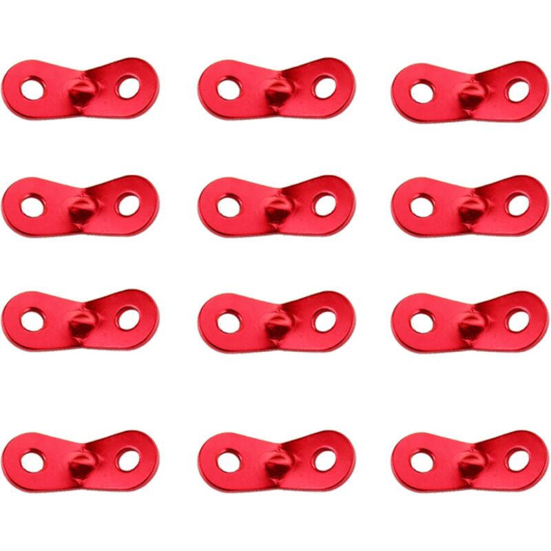 Set Aus 12 Zeltspannern Aus Aluminiumlegierung Für Camping, Robust Und Rutschfest, Ideal Für Zelte, Planen, Wandern Und Camping.