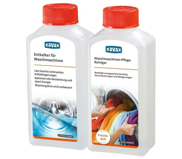 Xavax Reinigungs-Set, Waschmaschinen Pflege, 2 x 250 ml Maschinenpfleger