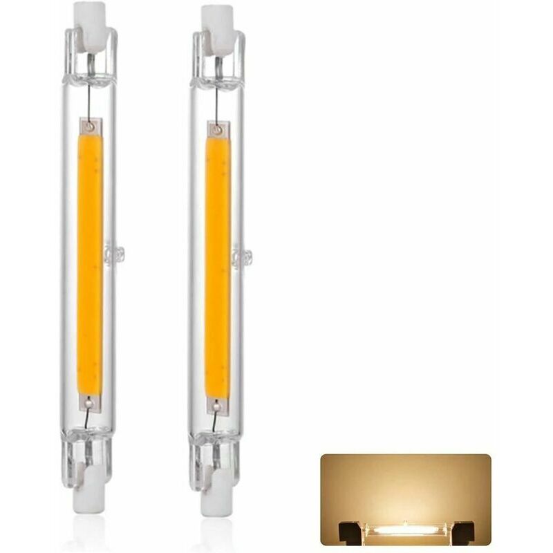 R7s Led-glühbirne 118mm 20w Dimmbar, Warmweiß 3000k 3000lm, Linearer Ersatz Für Halogenlampe J118 20w, 360-grad-beleuchtung, Flimmerfrei, R7s Ocb Led-röhren Für Strahler, Paket Von