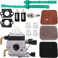 Vergaser C1q-s97 Für Stihl Fs55 Fs55r Fs55c Fs45 Fs75 Fs80 Fs85 Hs75 Freischneider, Mit Kraftstoffleitung Und Luftfilterkit C1q-s143 C1q-s153 C1q-s186 A B
