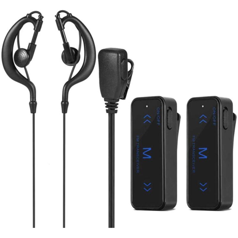 Zwei Mini-walkie-talkies 400–470 Mhz, Bidirektionales Funkgerät 3 W Mit Geräuschunterdrückendem Headset Und Usb