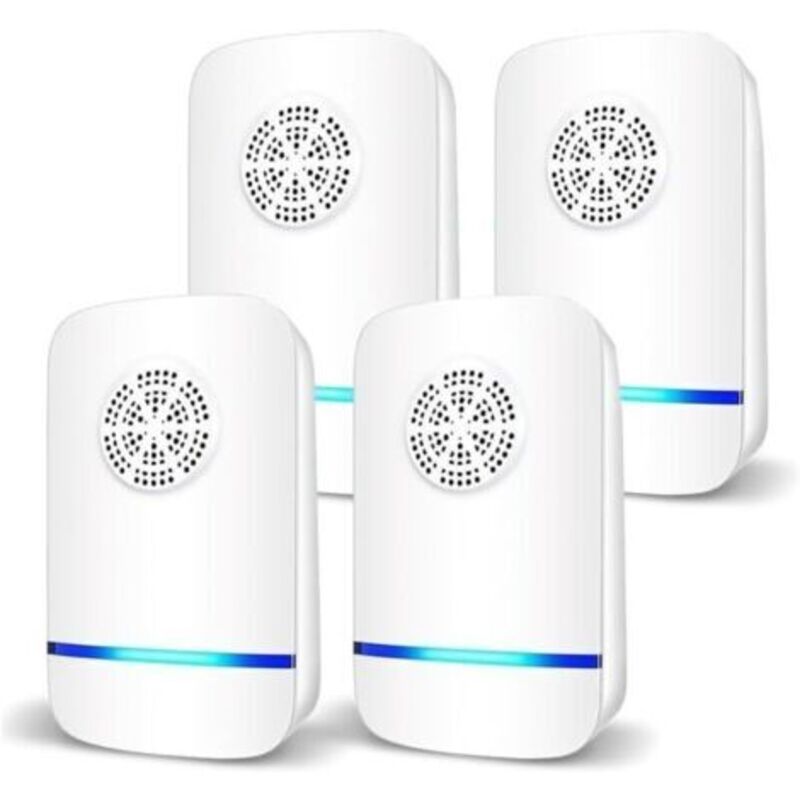 Ultraschall-mäusevertreiber 4er Pack, Anti-ratten, Leise, Ungiftig, Wirksam Gegen Mäuse Und Ratten, Strahlungsfreier Ultraschall-nagetiervertreiber