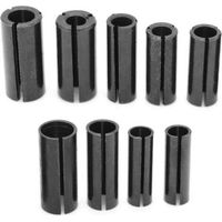9-teiliges Spannzangen-adapter-set Für Fräser, Hochpräzise Spannzangenadapter Aus Stahl Für Cnc Und Elektrische Fräsmaschinen