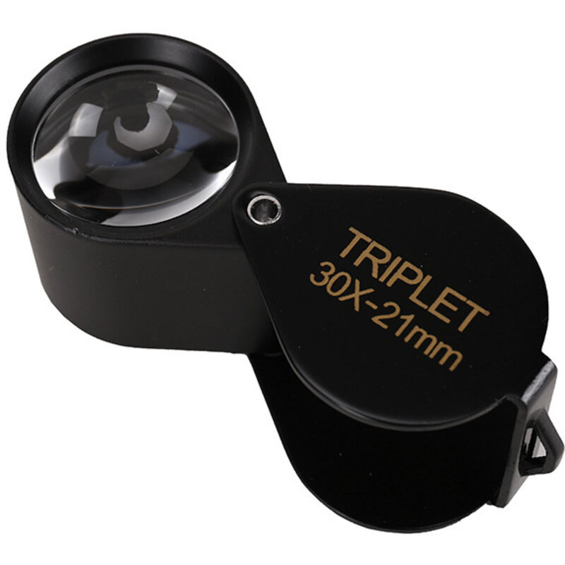 Loupe Bijoutier - Vergrößerungsglas Glas 30 X 21 Mm Okularlinse - 30x Taschenlupe - Faltbar Aus Glas - Lese-lupe