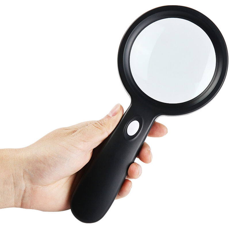 Loupe Eclairante, 10x Lese-lupe Mit 3 Beleuchtungsmodi (schwarz)