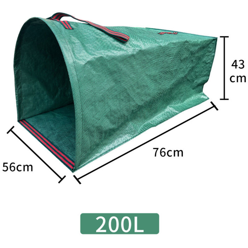 Garten-müllbeutel, 53 Gallonen, 2er-pack, Große Müllbeutel Mit Griffen, Zum Sammeln Von Gartenabfällen, Laub Usw., Faltbare Mülltonne.