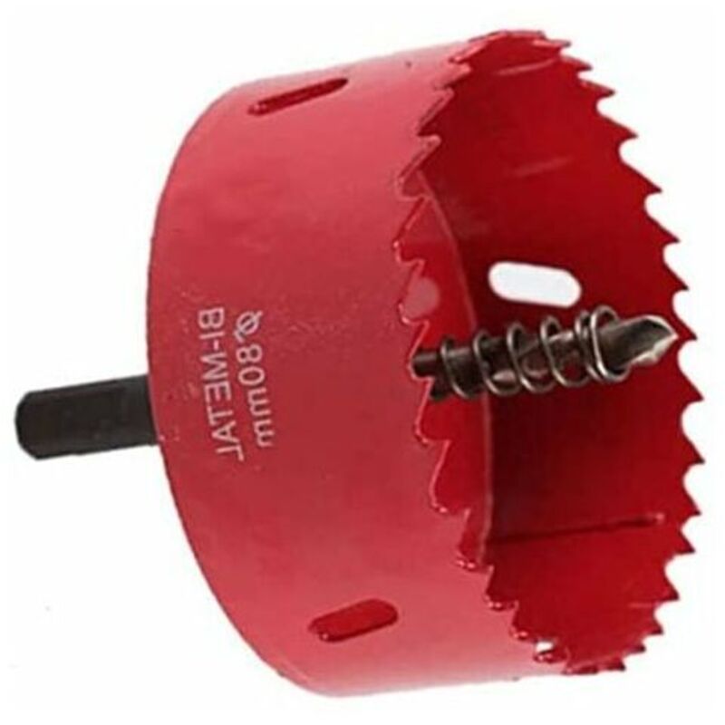 80-mm-lochsäge-bohrer-set, Robustes M42-hss-lochsägeblatt Zum Schneiden Von Löchern In Holz, Aluminium, Eisen, Blech, Kunststoffrohr, 350 G